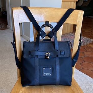 Striking🌹HENRI BENDEL Mini Jetsetter Convertible Backpack Satchel Crossbody Bag